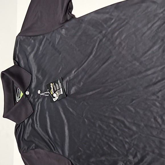 PGA TOUR Pro Series Athletic Fit Black Golf Polo Shirt Size S/P/CH #M-160 - Picture 2 of 12